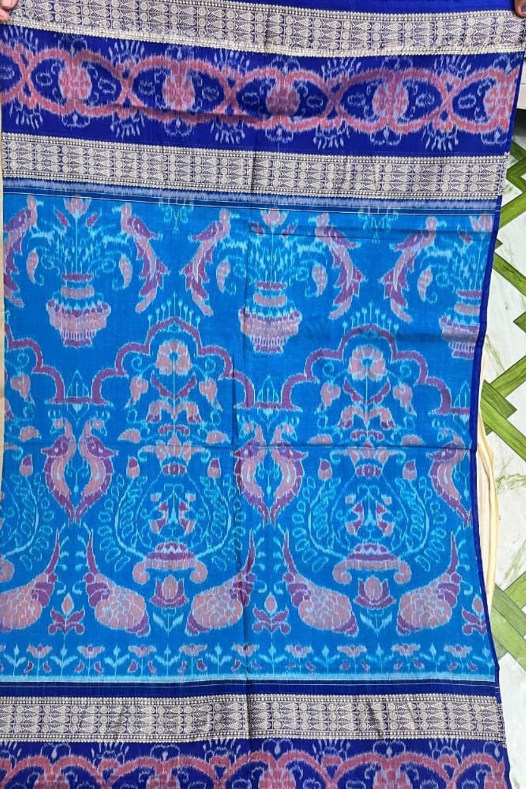 Aarohi Blue Handwoven Sambalpuri Saree