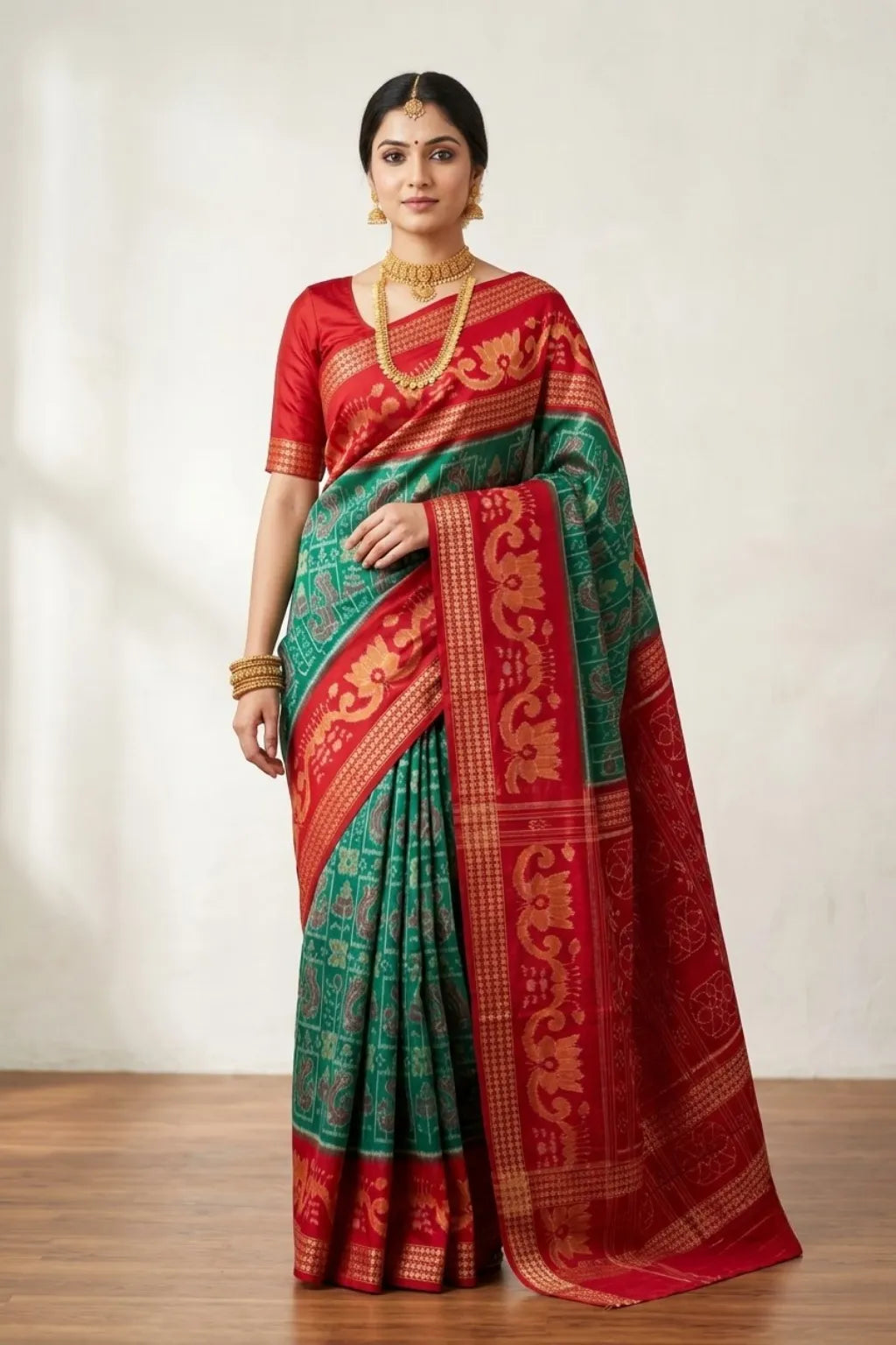 Madhuri Gree Handwoven Sambalpuri Cotton Saree